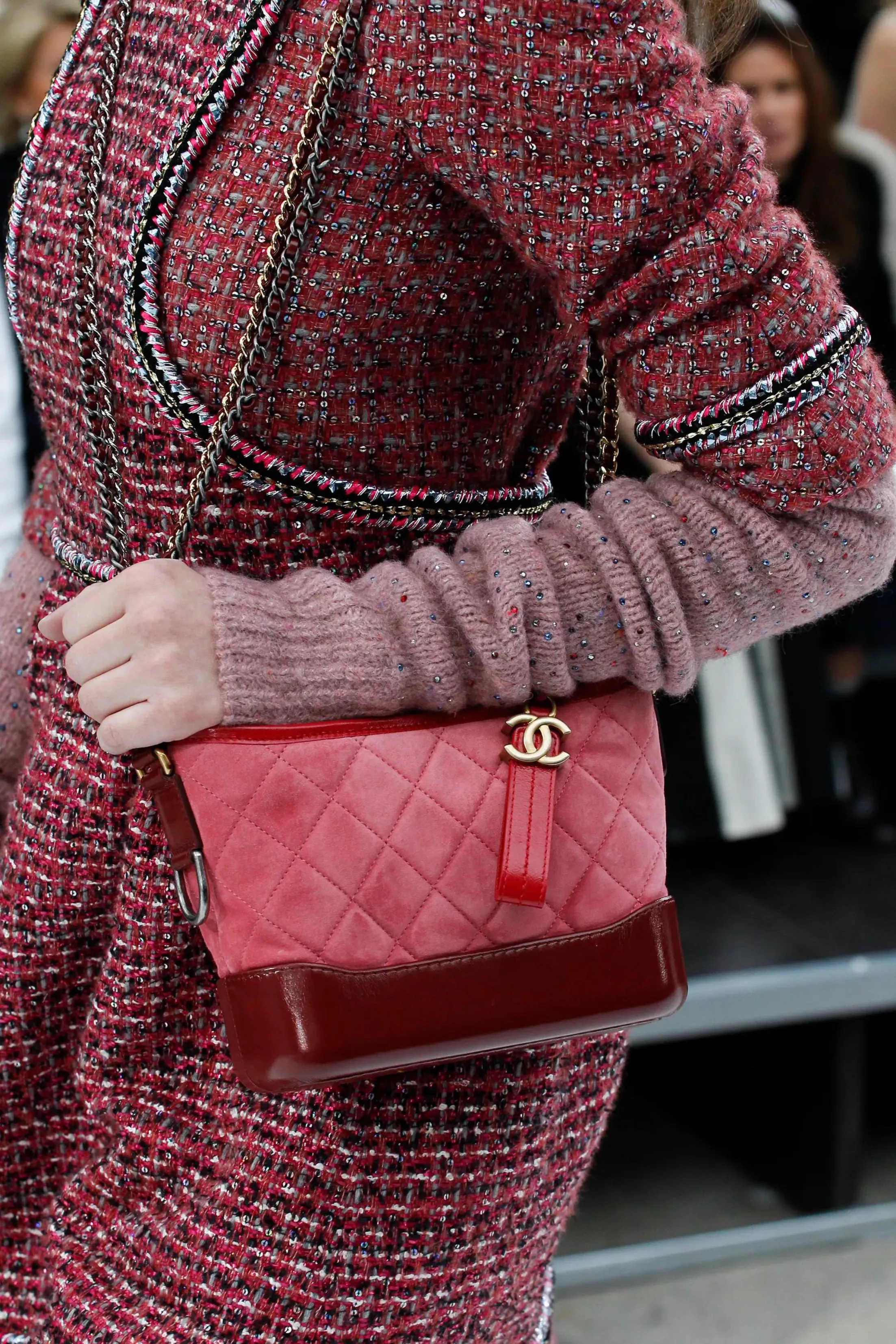 2017 Red Small Gabrielle Preowned Shoulder Bag