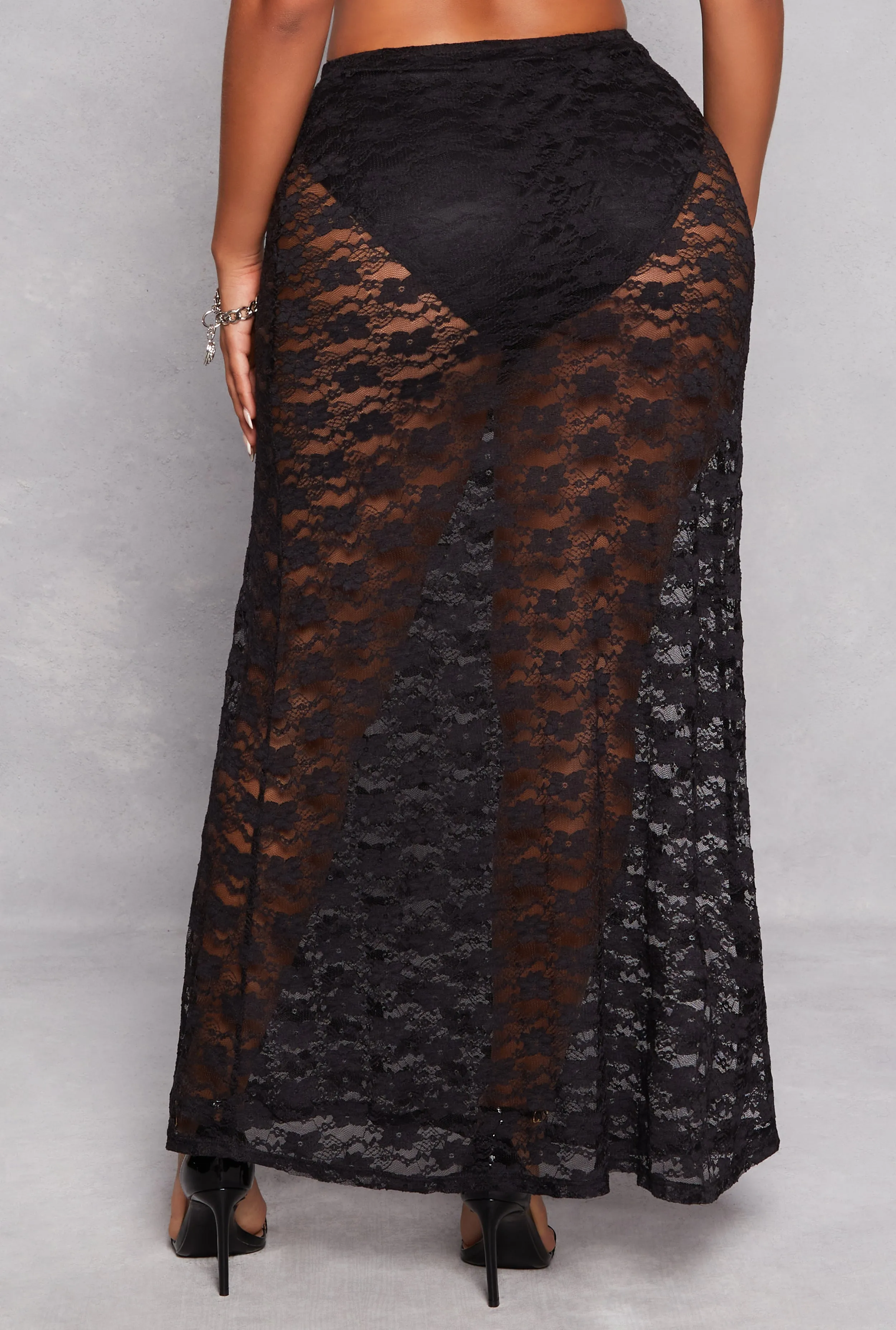 Almost Famous Lace Maxi Skirt