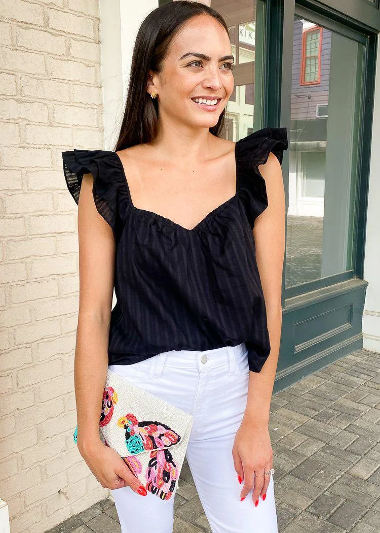 BB Dakota x Steve Madden Hey Cowgirl Top-Black