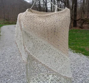 Beaded Alpaca shawl