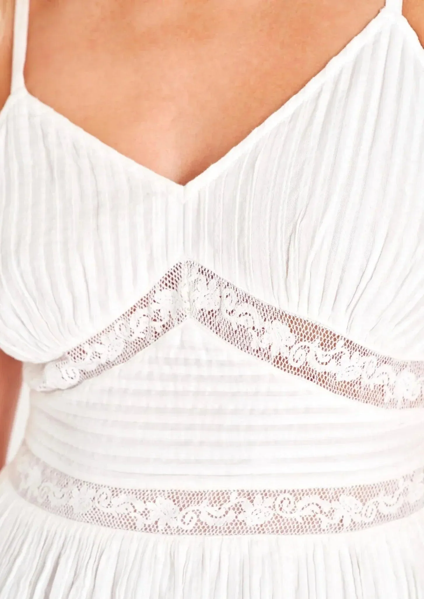 Cinnamon Dress in True White