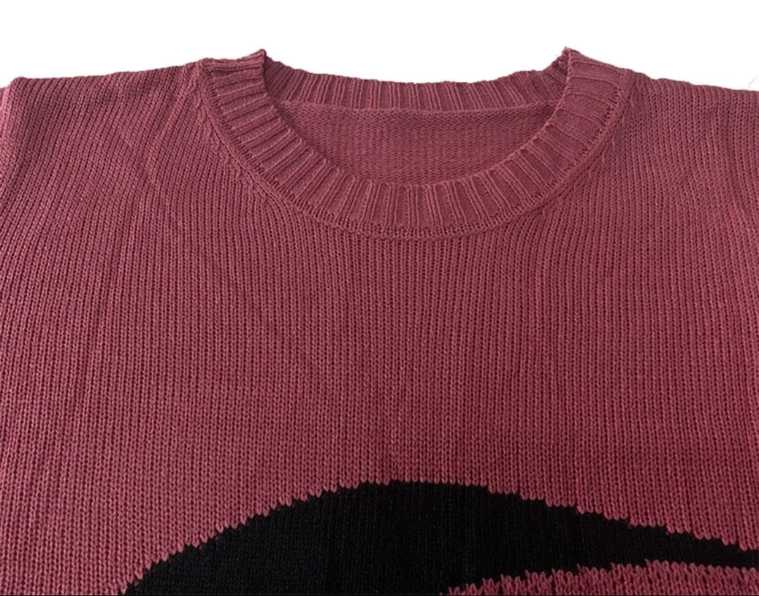 Crescent Moon Mauve Sweater