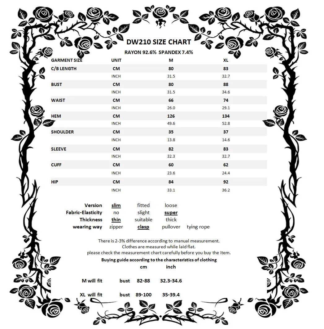 Elegant gothic lace-up lacey knitted T-shirt DW210