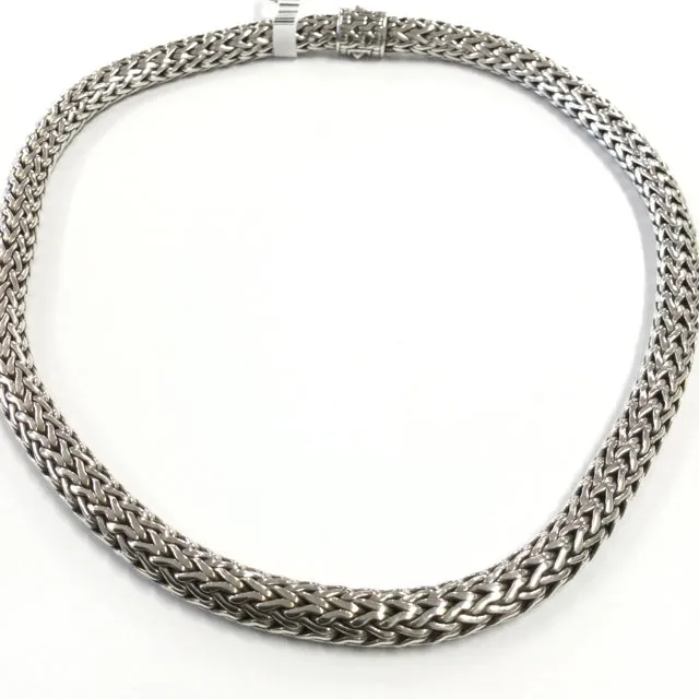 John Hardy Sterling 16" 7.5mm Wheat Necklace