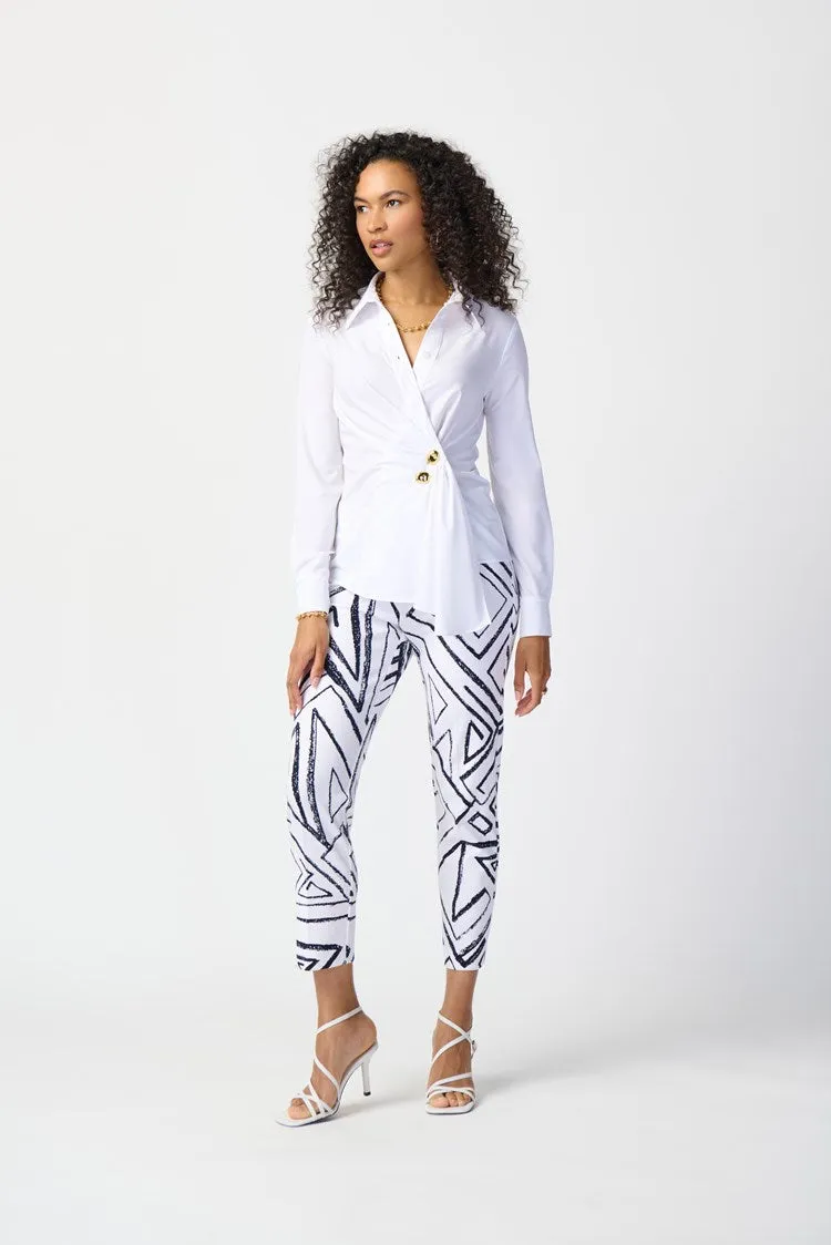 J.R 241181 Woven Wrap Blouse