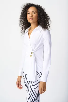 J.R 241181 Woven Wrap Blouse