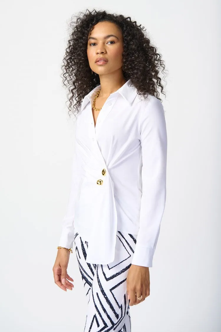 J.R 241181 Woven Wrap Blouse