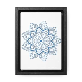 Mandala Handmade Art - Steel Blue - Gallery Canvas Wraps