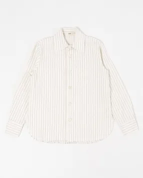 Mats Off White Dark Navy Stripe