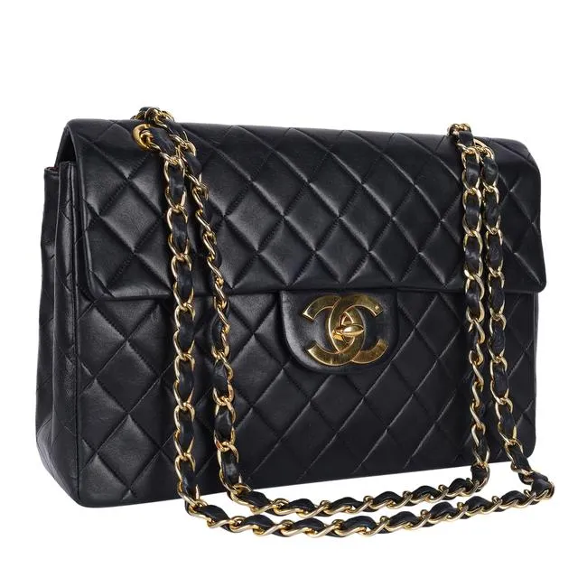 Quilted Leather Jumbo 34 (Authentic Pre-owned)