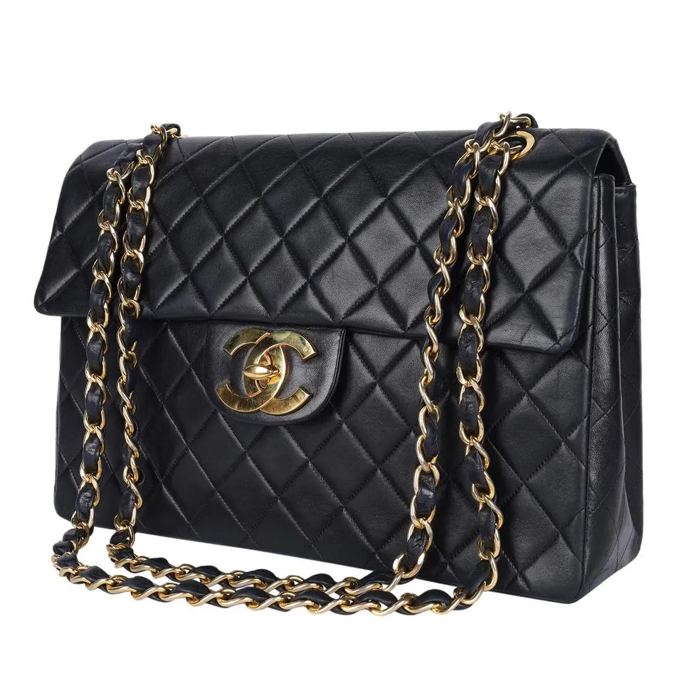 Quilted Leather Jumbo 34 (Authentic Pre-owned)