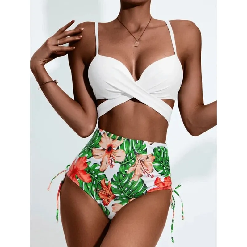 Santorini Bikini and Coverup
