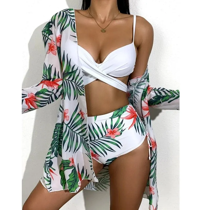 Santorini Bikini and Coverup
