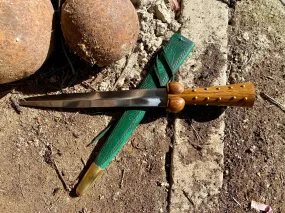 Studded medieval bollock dagger 14thC-15thC