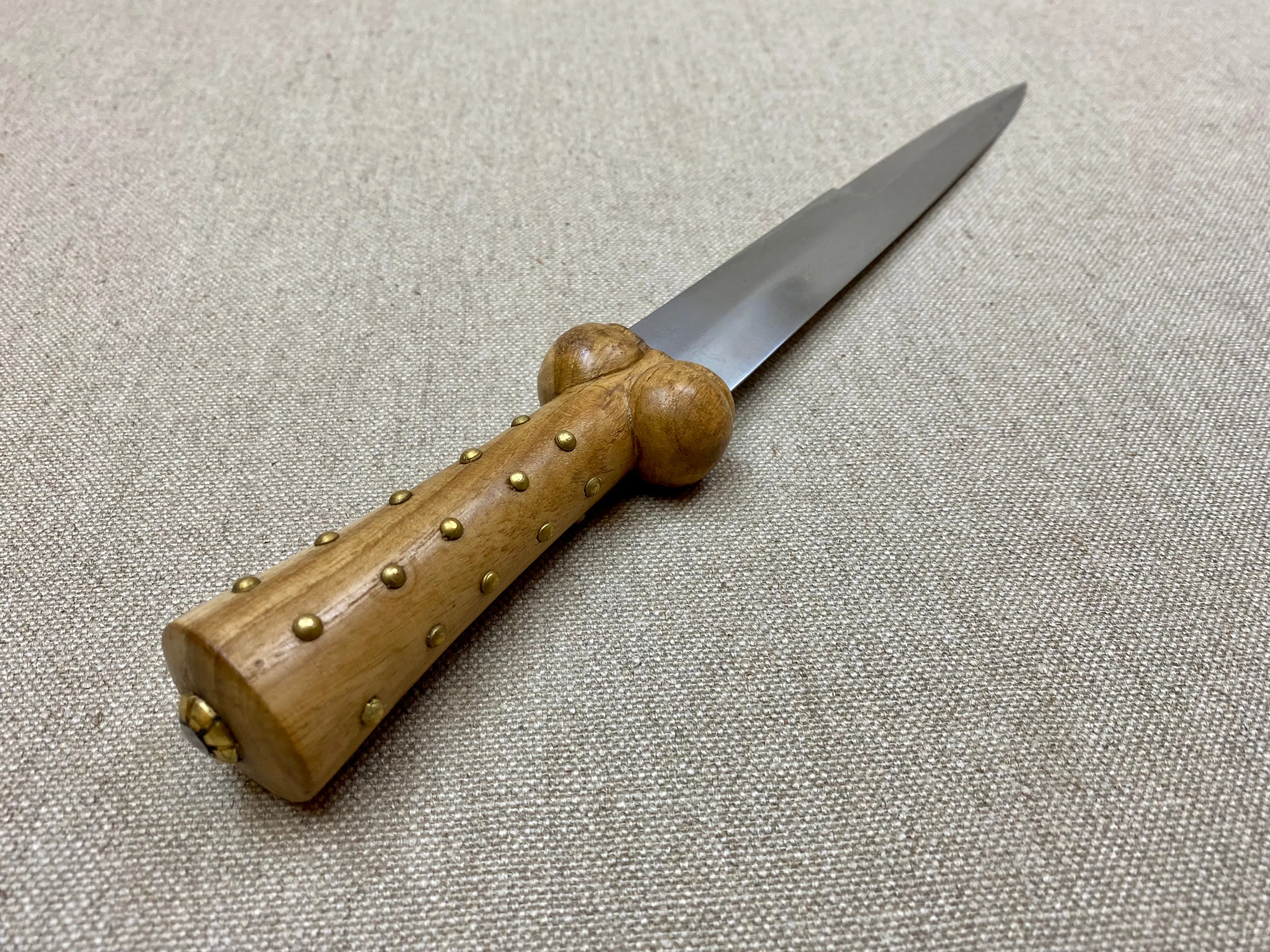 Studded medieval bollock dagger 14thC-15thC