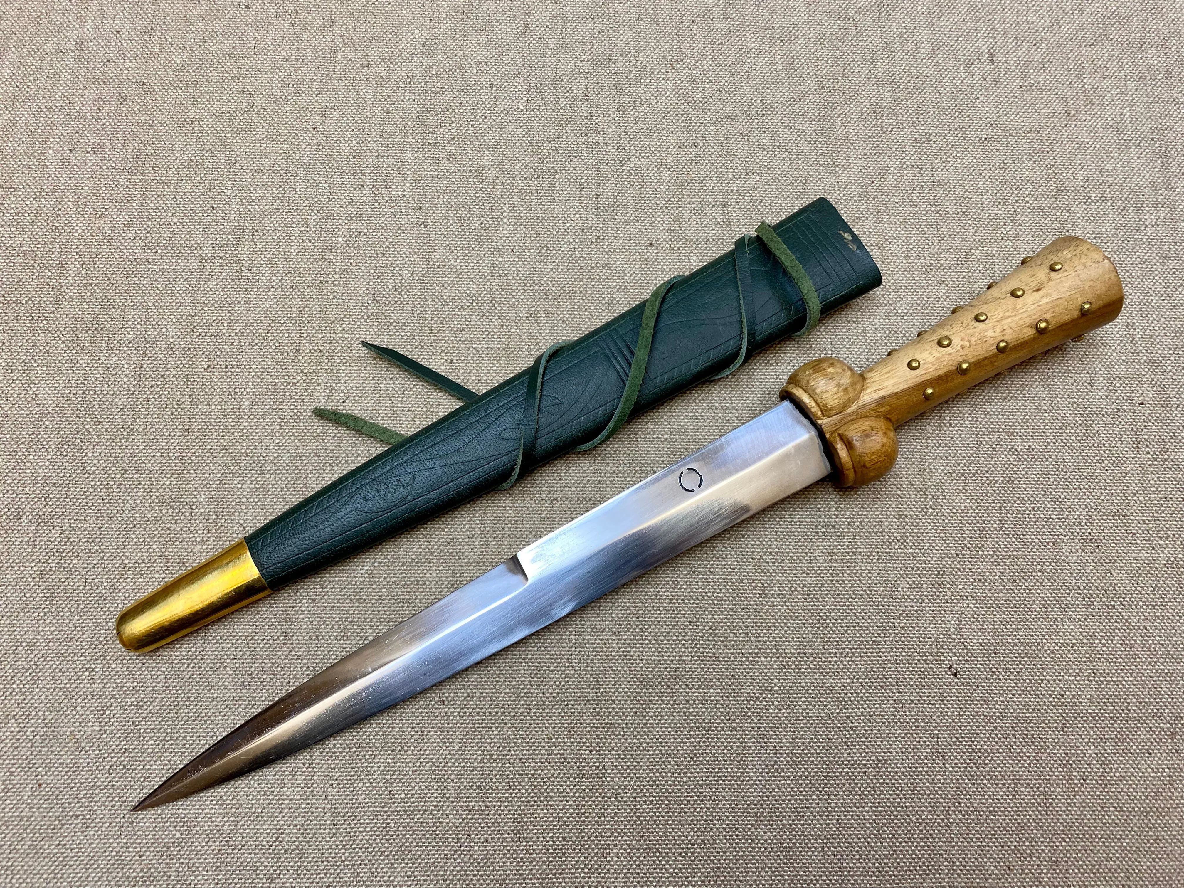 Studded medieval bollock dagger 14thC-15thC