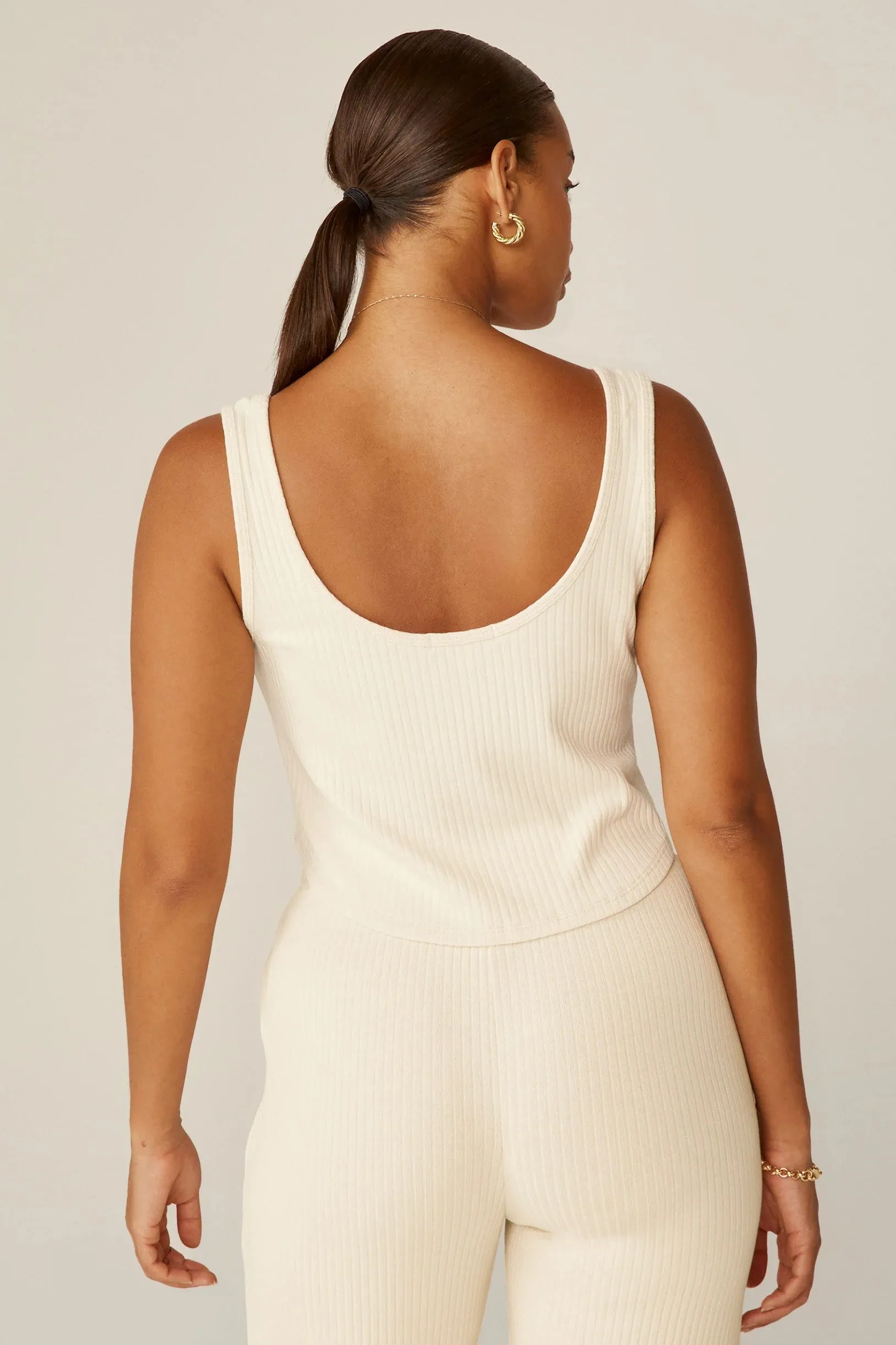 Well Travelled Tank - Ivory